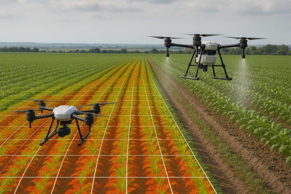 Drone agrícola transforma o agronegócio brasileiro.